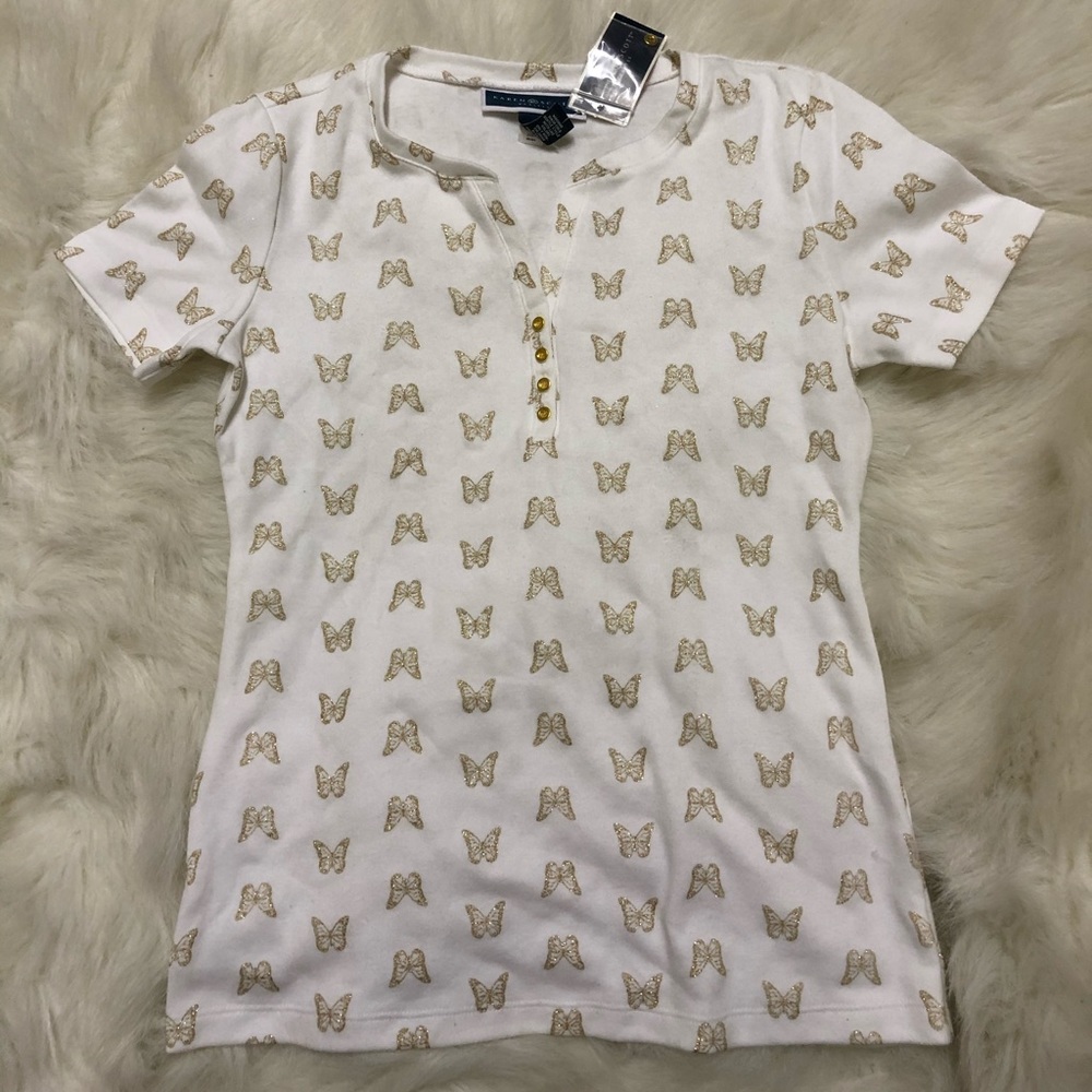 Karen Scott Butterfly Top